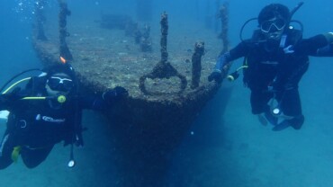 Scuba diver exploring coral reef in Kalpitiya Sri Lanka