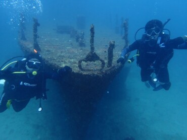 Scuba diver exploring coral reef in Kalpitiya Sri Lanka
